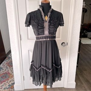 Axes Femme Black Lolita Dress